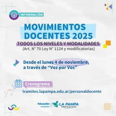 Movimientos Docentes Art. 70